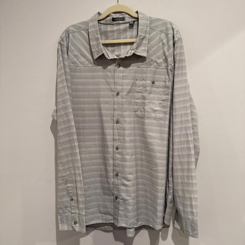 Toad&Co Men's Size XXL  Button Shirt Outdoor Long Sleeve